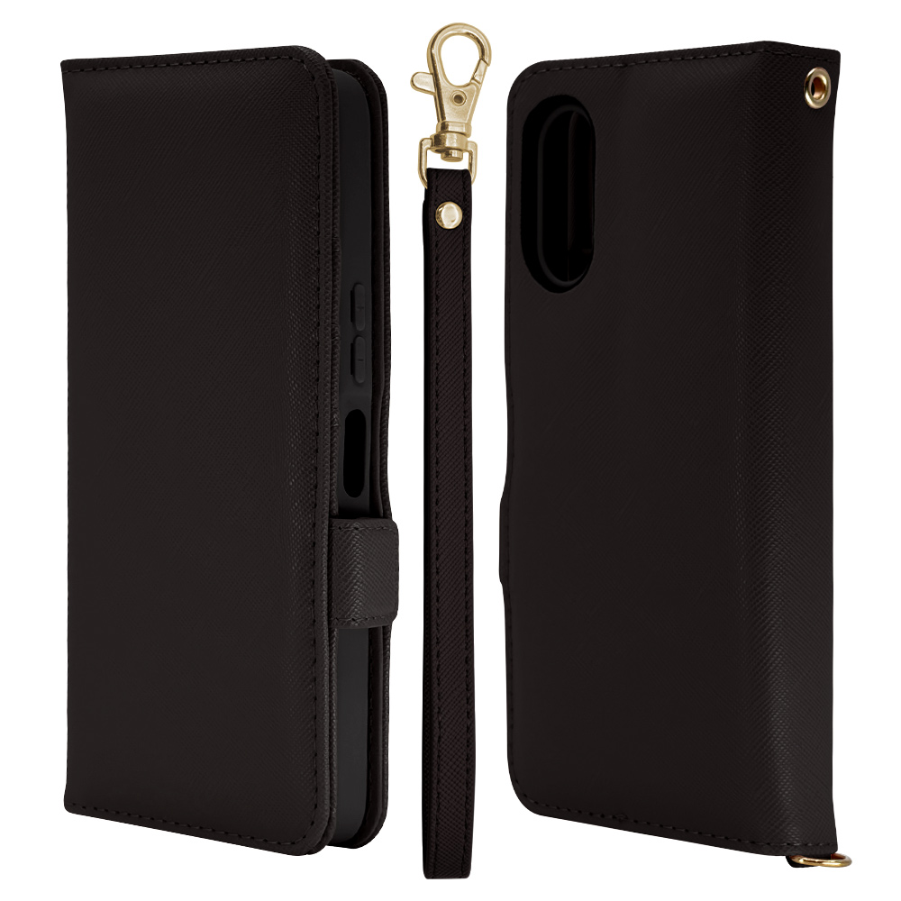 arrows We3 ハンドストラップ付手帳 BK