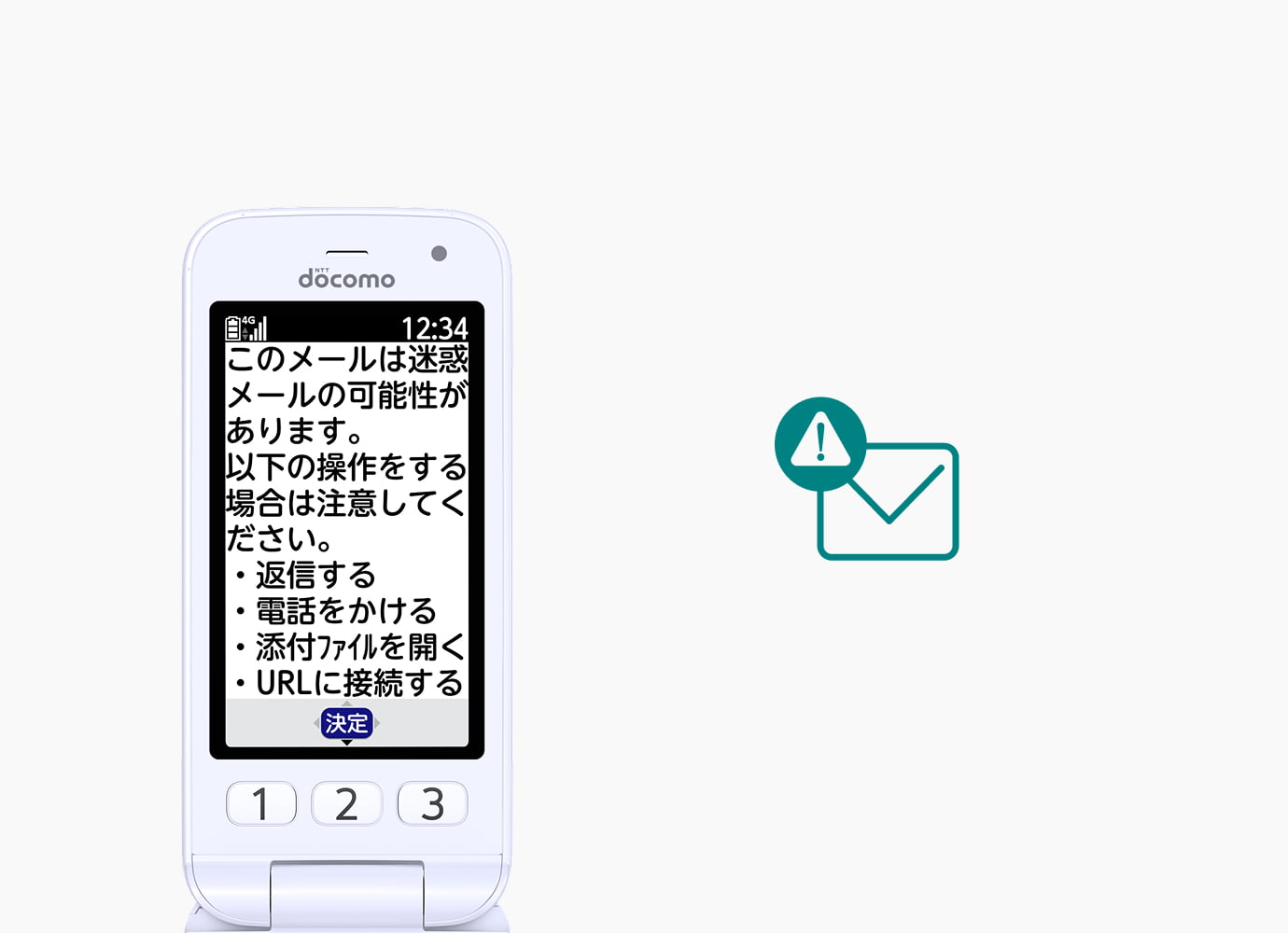 らくらく迷惑メール判定 迷惑メールを自動で判定して注意喚起を行います